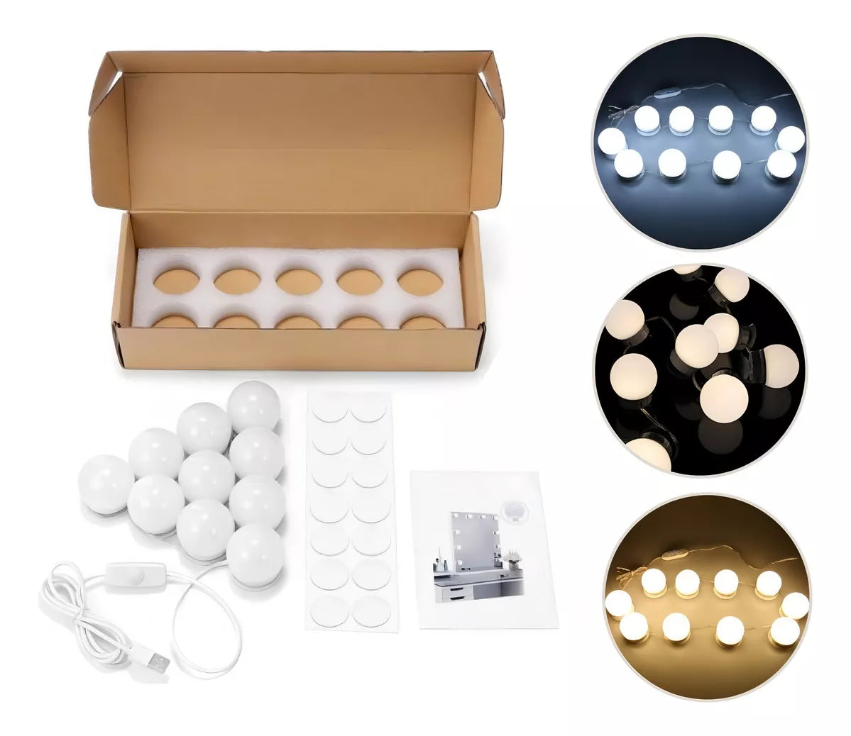 Lucesbombillas Para Espejo Hollywood